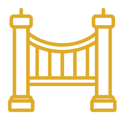 icono de rejilla para puente de transito