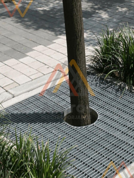 rejilla peatonal
