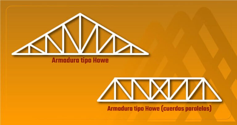 Tipos de armaduras de acero para techos y puentes