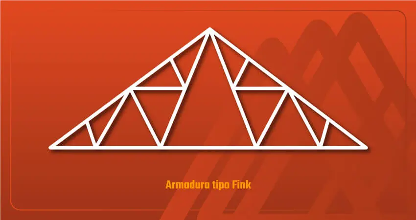 Vector de armadura tipo Fink de acero