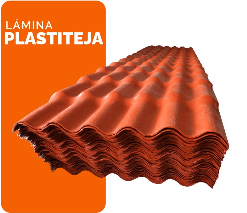 Lámina plastiteja sobre fondo blanco y anaranjado