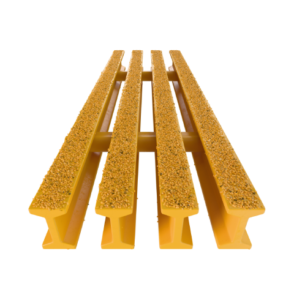 Muestra de rejilla de fibra de vidrio pultruida