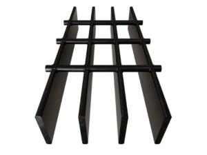 Muestra de rejilla electroforjada de acero para tráfico ligero