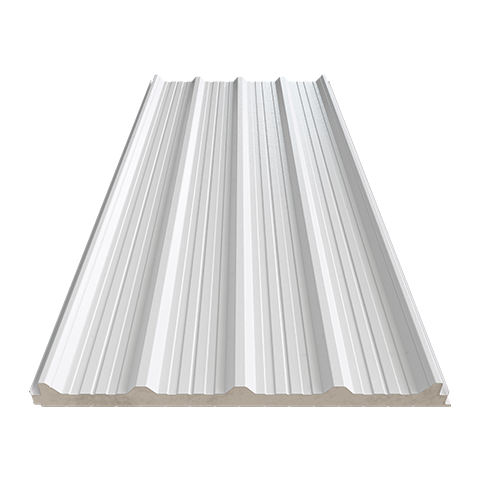 Vista frontal de panel aislante Multytecho de Ternium