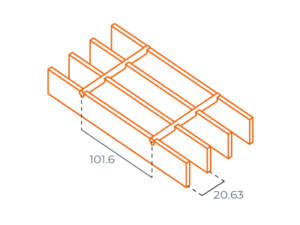 Esquema de rejilla de acero inoxidable modelo 01