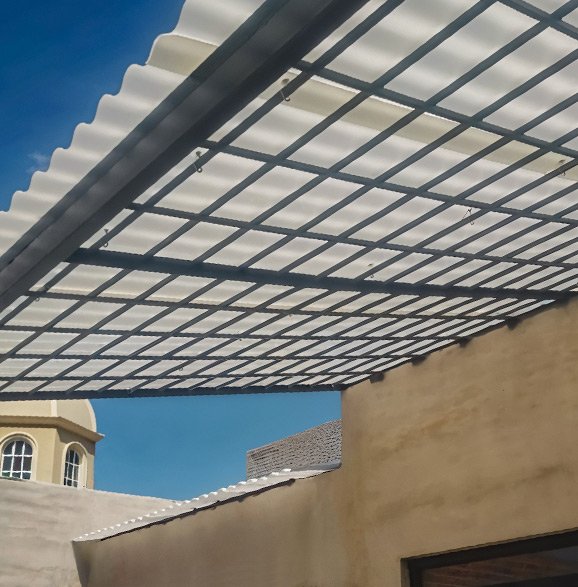 Uso en techo de láminas traslúcidas