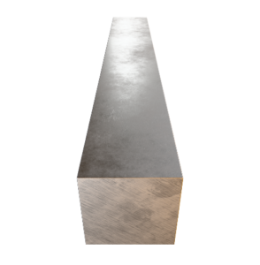 Barras de acero cuadrada vista frontal