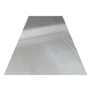 Hoja de lámina lisa de aluminio vista frontal