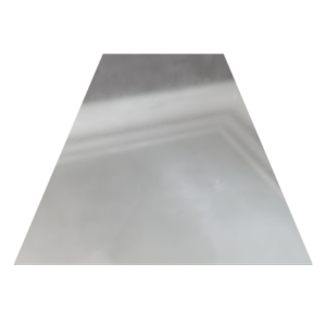 Hoja de lámina lisa de aluminio vista frontal