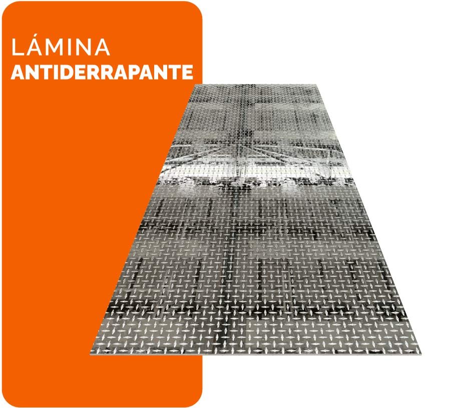 Lámina antiderrapante infografía
