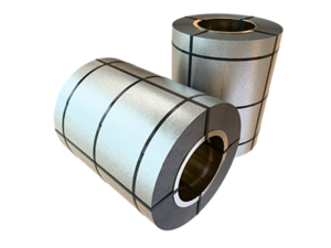 Muestra de rollo de lámina zintro alum