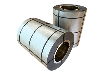 Muestra de rollo de lámina zintro alum