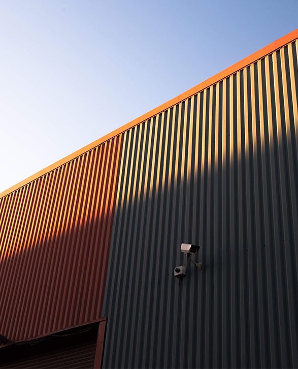 Muro elaborado con lámina R72