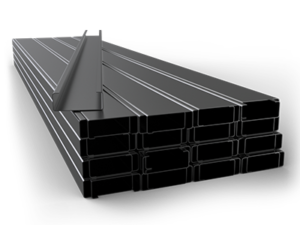 Perfil monten acero negro