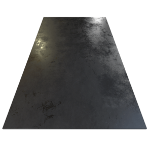 Placa de acero vista frontal