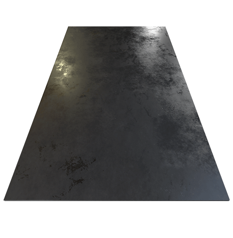 Placa de acero vista frontal